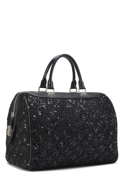 Black Monogram Sequin Sunshine Express Speedy 30, , large