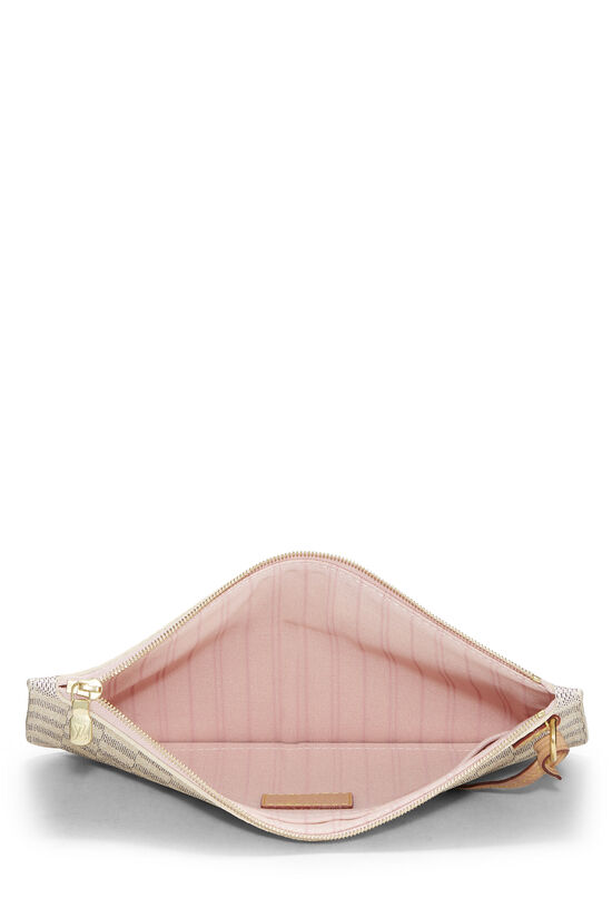 Louis Vuitton Damier Azur Pink Daily Pouch Zip Porfolio Clutch 8LU0224