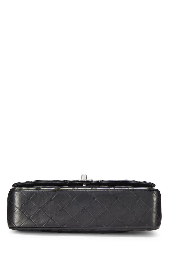 Black Quilted Lambskin Classic Double Flap Medium , , large image number 5