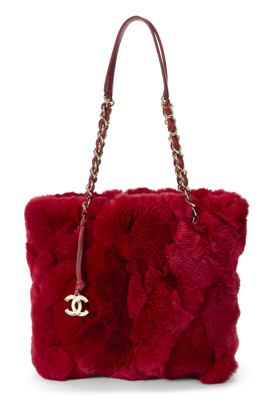 Red Fur Harlequin Tote, , large image number 0