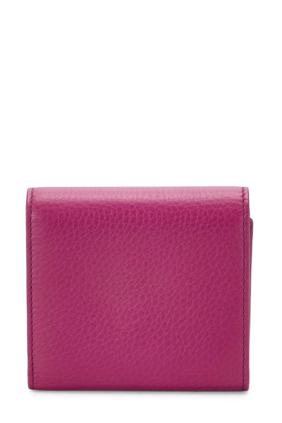 Pink Leather Soho Trifold Wallet, , large image number 2