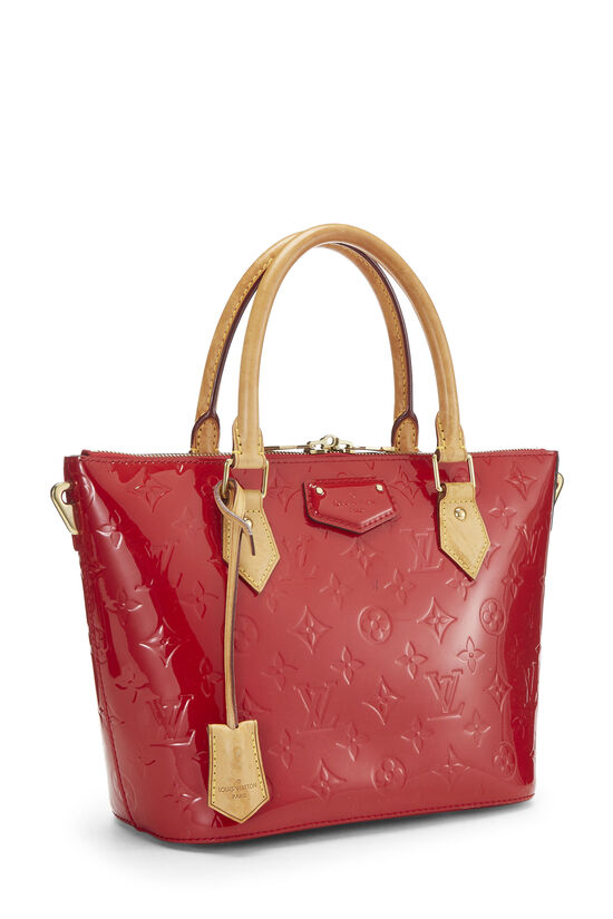 Louis Vuitton Pomme D'amour Monogram Vernis Alma MM Bag For Sale
