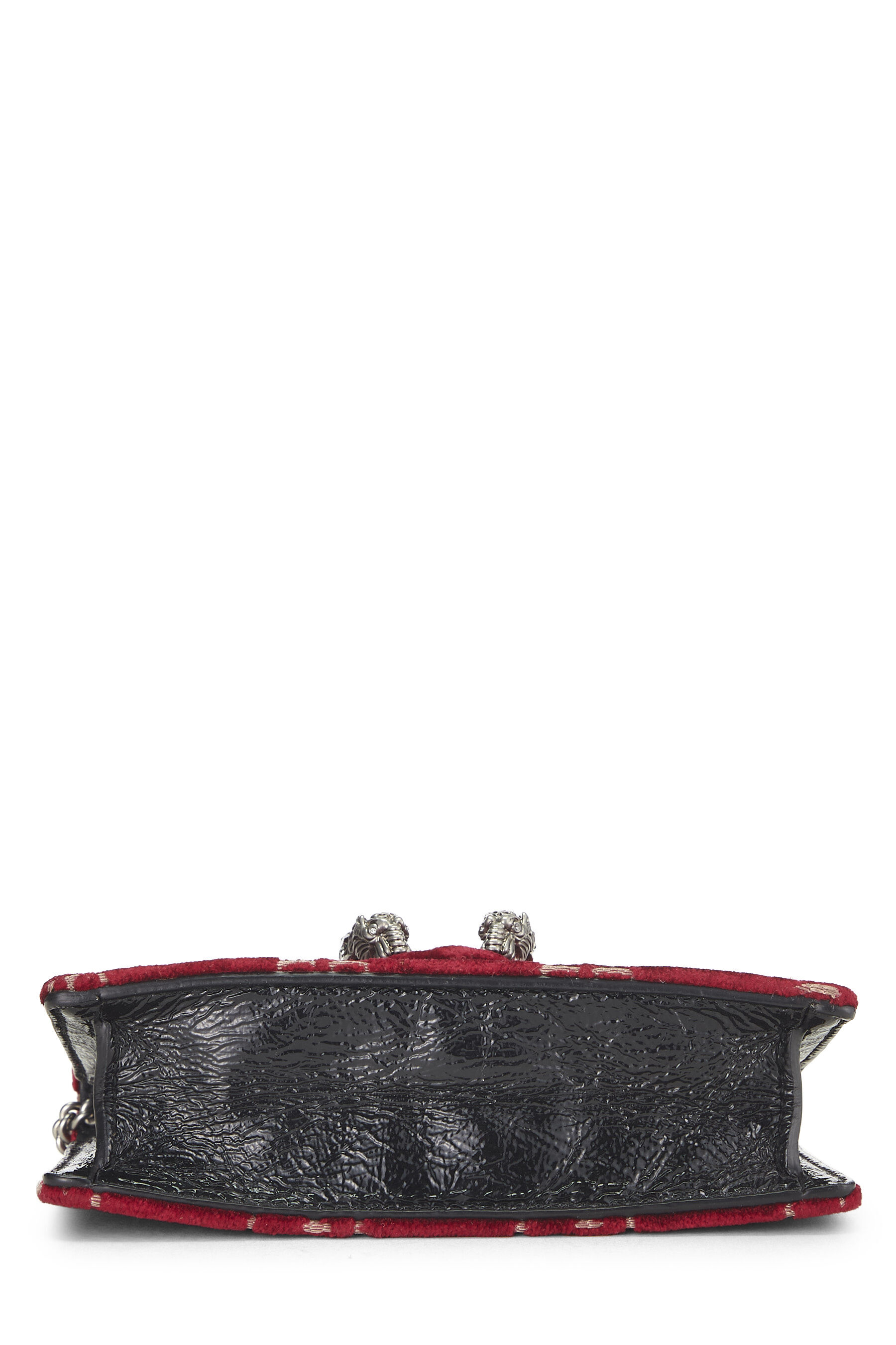 burgundy velvet gucci bag
