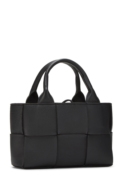Bottega Veneta Black Calfskin Maxi Intrecciato Candy Arco Tote — photo 2