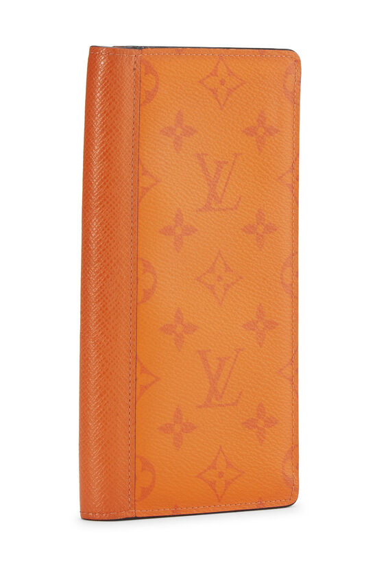 Orange Monogram Taigarama Brazza Wallet, , large image number 2
