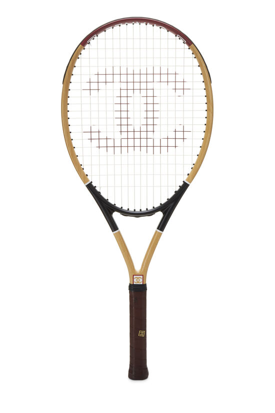 CHANEL Sports line CC Tennis Racket case Nylon White