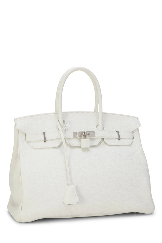 White Clemence Horseshoe Special Order (SPO) Birkin 35 , , large image number 1