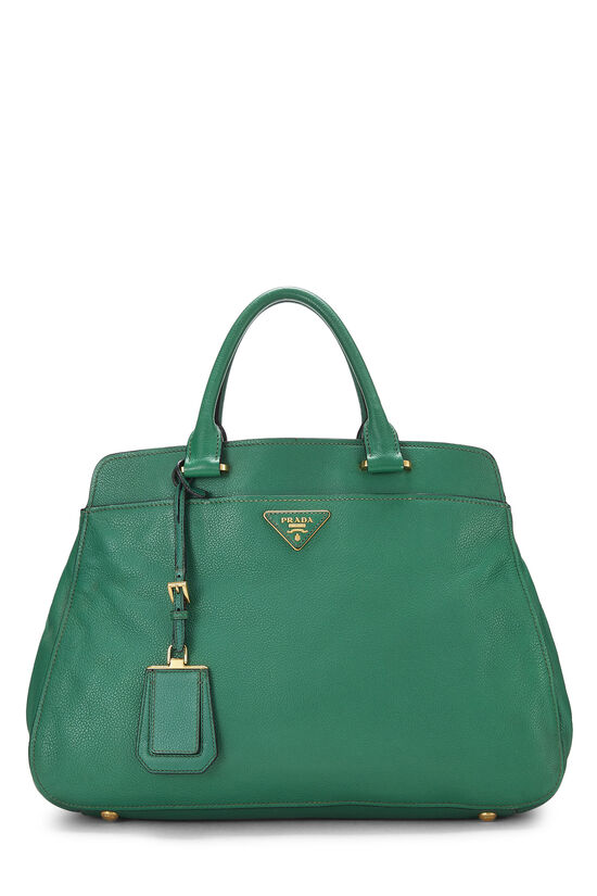 Prada Green Saffiano Leather Small Promenade Shoulder Bag