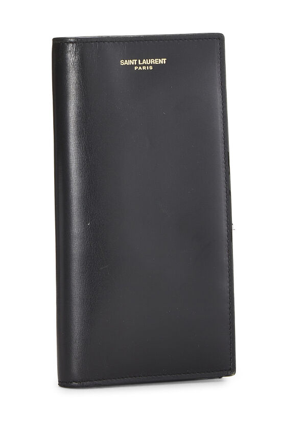 Black Leather Long Wallet, , large image number 1
