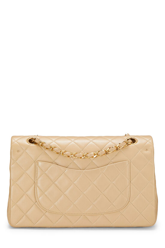 Beige Quilted Lambskin Classic Double Flap Medium, , large image number 3