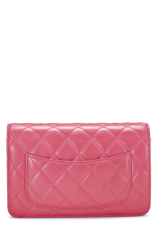 Pink Quilted Lambskin Classic Wallet On Chain (WOC), , large image number 5