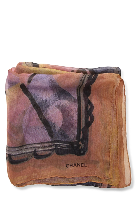 Multicolor Silk Scarf, , large image number 1