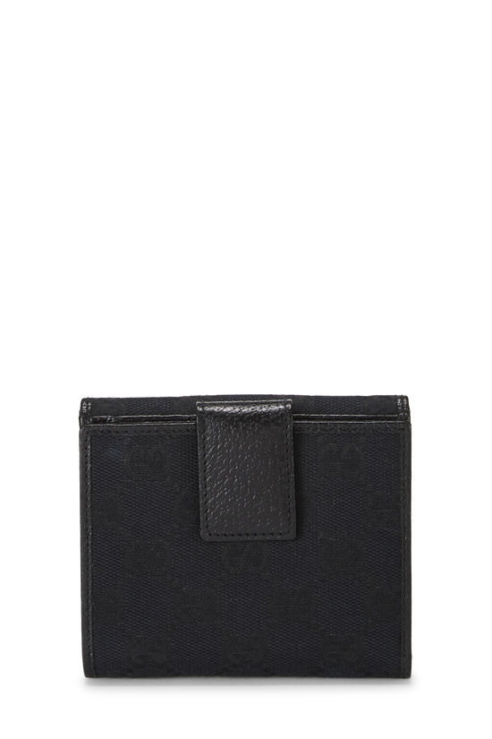 Black GG Canvas French Wallet, , large image number 2
