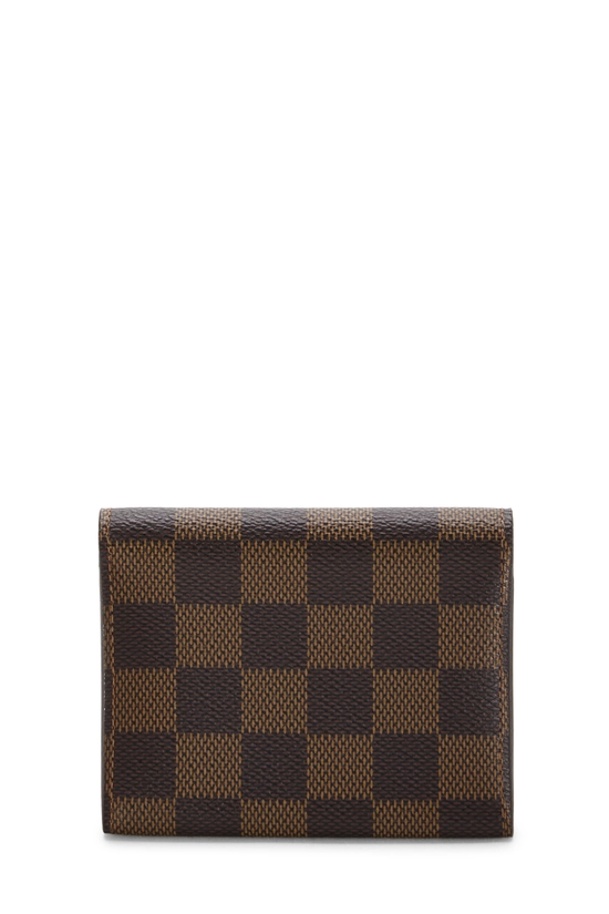 Damier Ebene Canvas Business Card Holder , , large image number 2