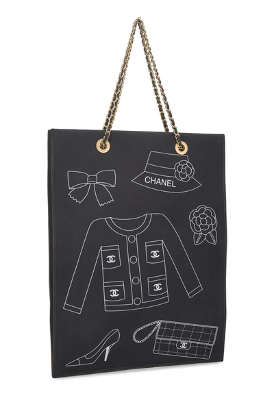 Chanel Navy Canvas Icon Print — photo 2