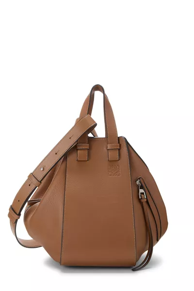 Brown Calfskin Hammock Bag Small