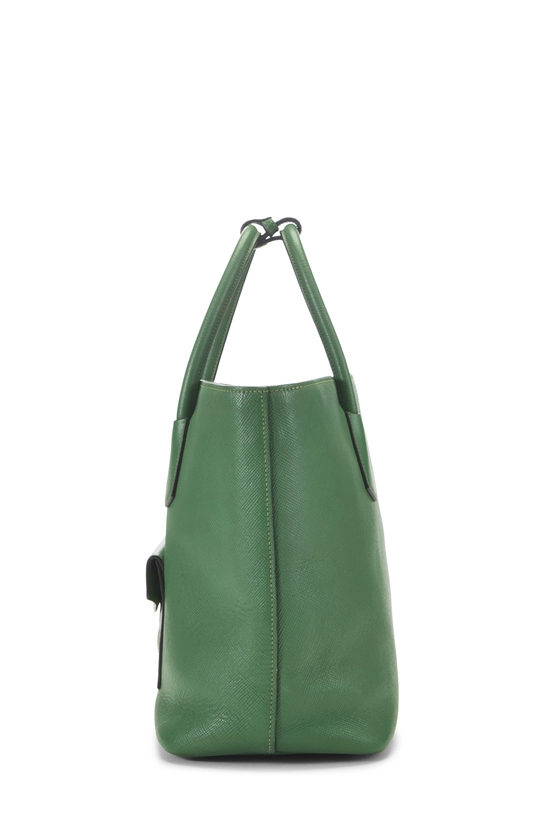 Green Saffiano Convertible Front Pocket Tote Medium, , large image number 2