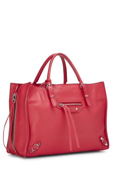 Red Calfskin Papier A6 Zip Around Handbag, , large