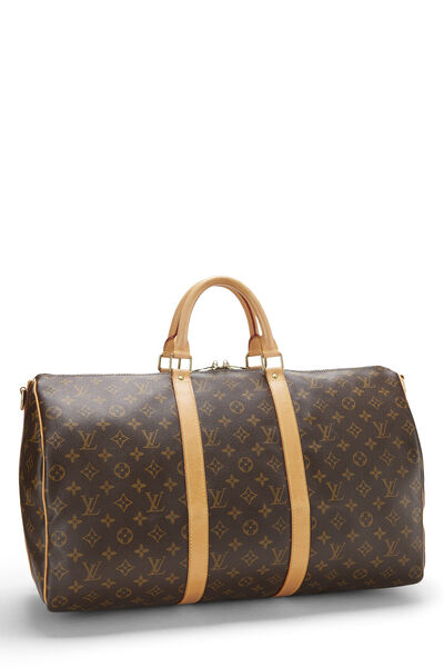 Monogram Canvas Keepall Bandouliere 50, , large