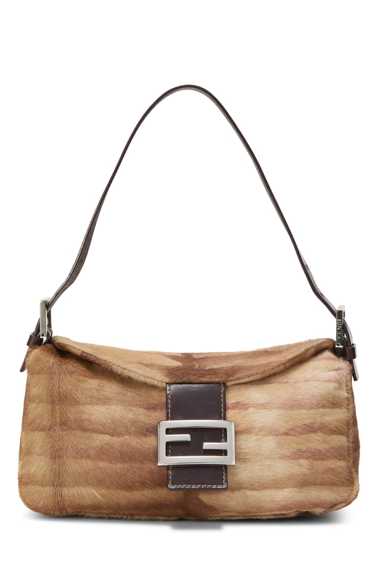 Brown Ponyhair Shoulder Bag, , large image number 0