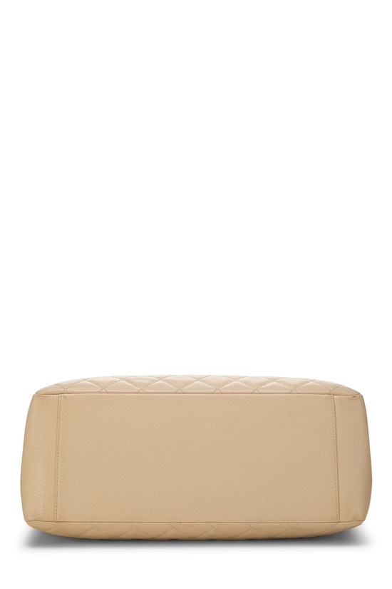 Beige Quilted Caviar Grand Shopping Tote (GST), , large image number 4