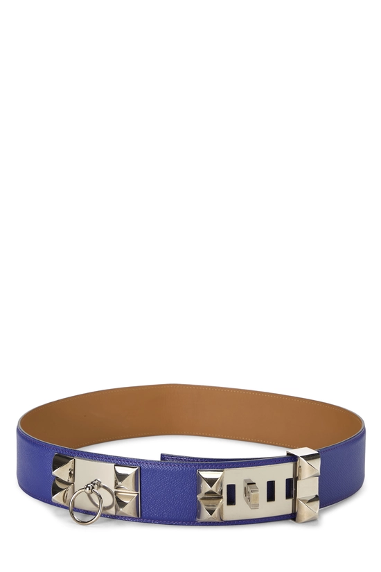 Blue Electric Epsom Collier De Chien Belt 80, , large image number 1