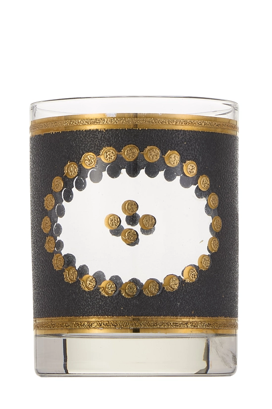 Black 22k Gilded Geometric Glassware Set of 6, , large image number 0