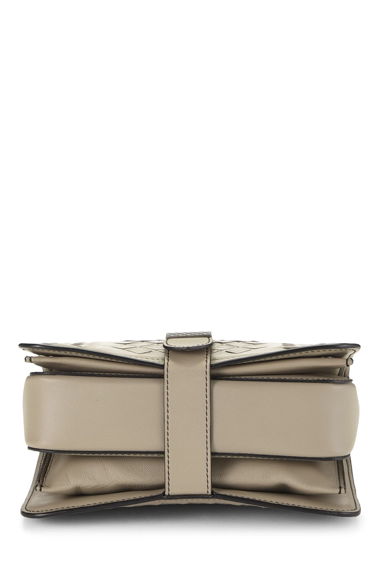 Grey Intrecciato Runway Shoulder Bag, , large image number 4
