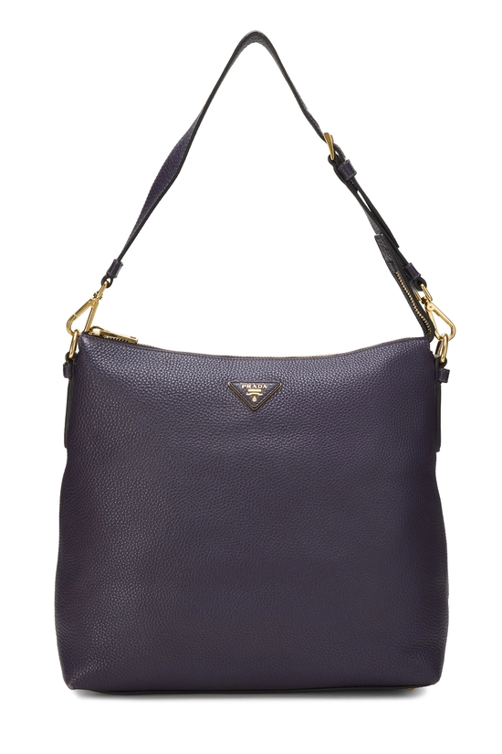 Purple Vitello Daino Hobo, , large image number 0