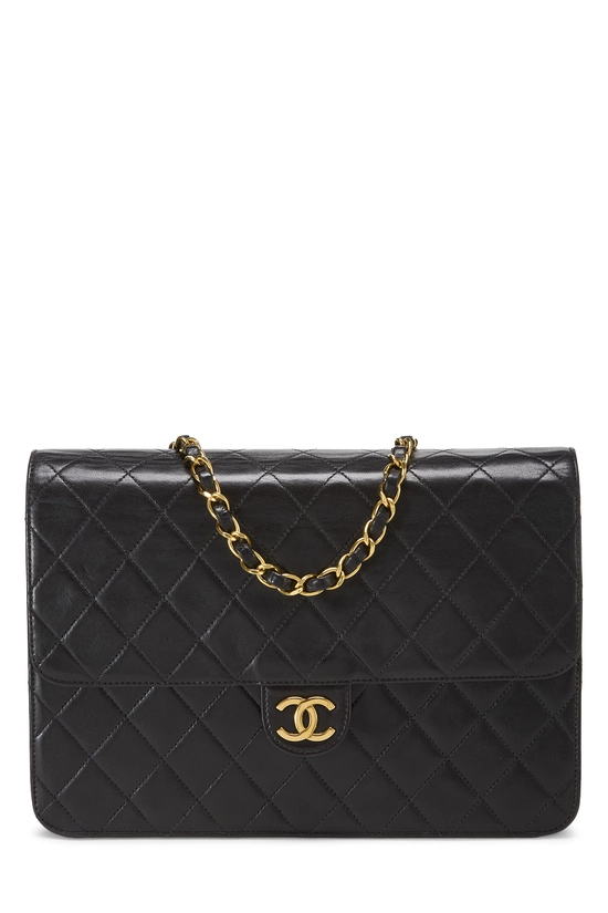 Black Quilted Lambskin Ex Flap Medium, , large image number 0