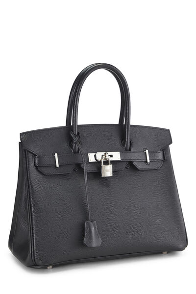 Black Epsom Birkin 30, , large