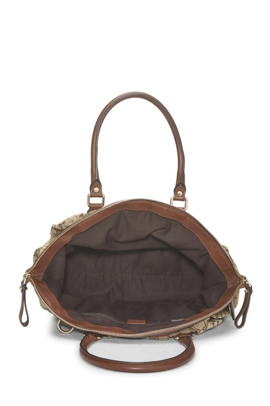 Brown Original GG Canvas Sukey Boston Handbag, , large image number 5