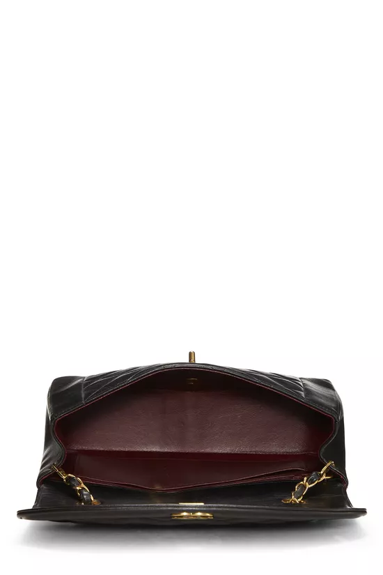 Black Quilted Lambskin Diana Flap Medium, , large image number 6
