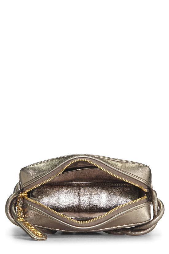Metallic Gold Quilted Lambskin Shoulder Bag Mini, , large image number 5