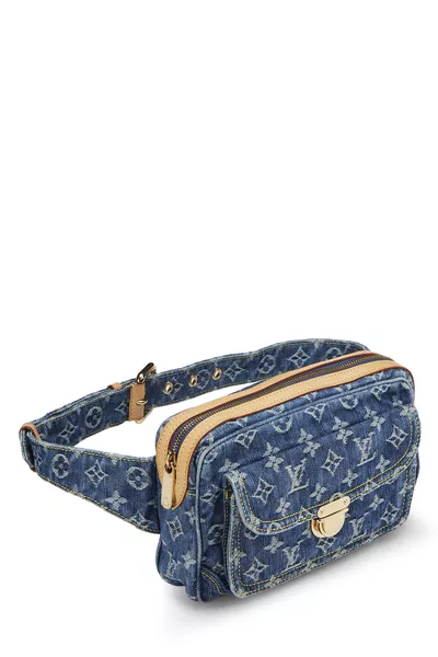 Monogram Denim Bumbag, , large