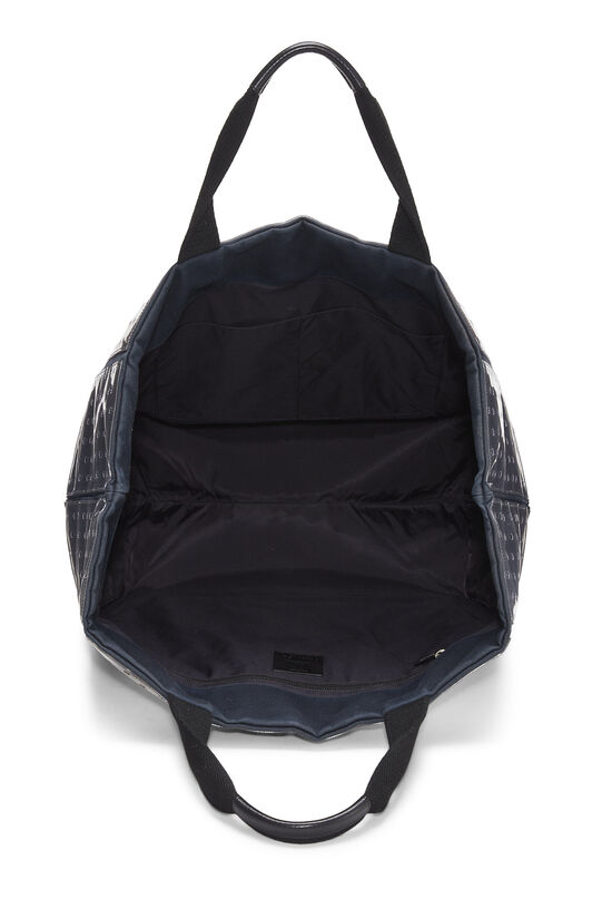 Navy & White Perforated Vinyl Beach Tote Large, , large image number 5