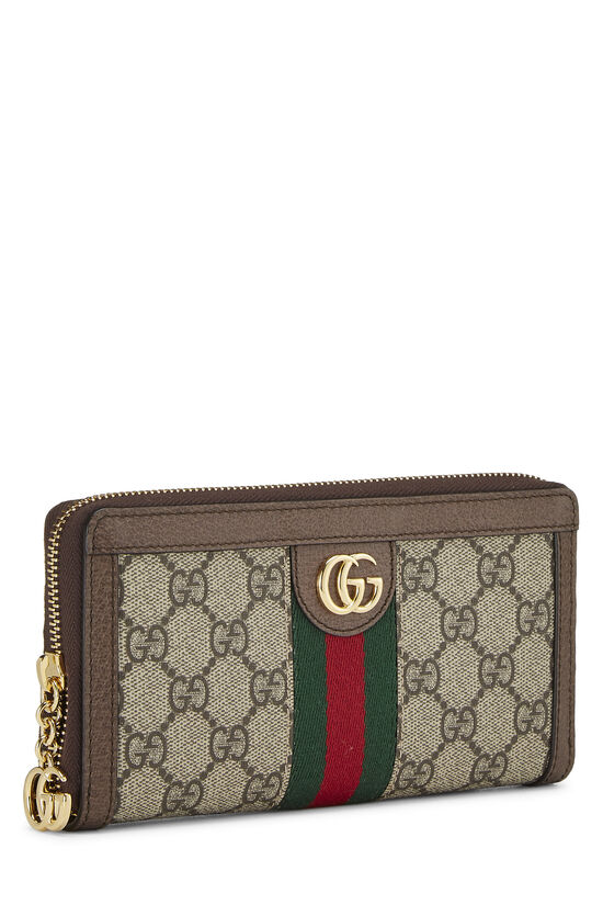 Original GG Supreme Canvas Ophidia Zip Wallet, , large image number 1