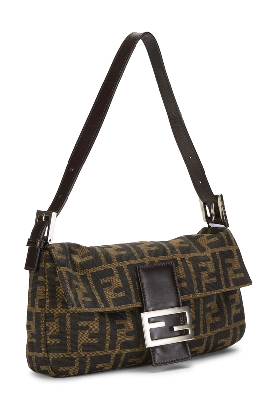 Brown Zucca Canvas Baguette, , large image number 1