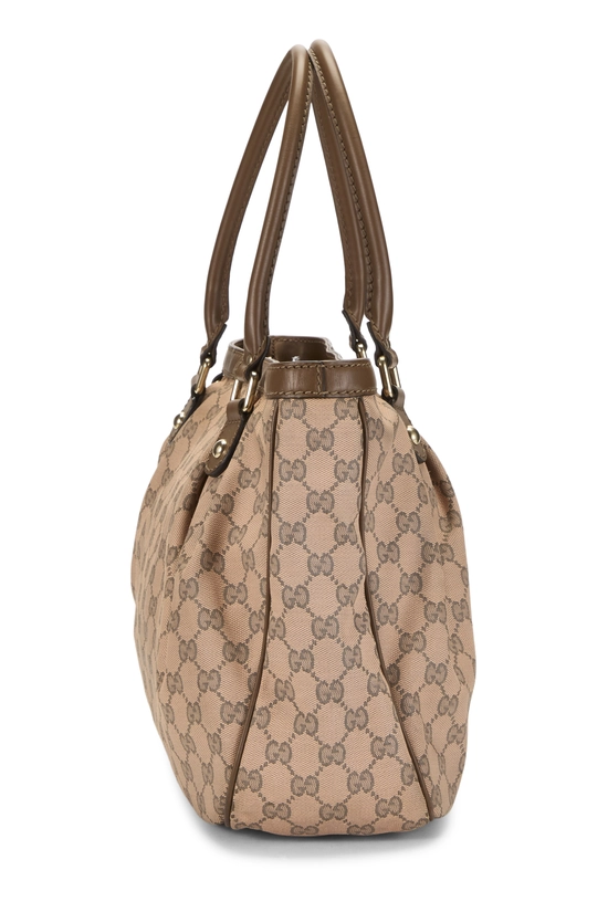 Pink GG Canvas Sukey Zip Handbag Large, , large image number 2