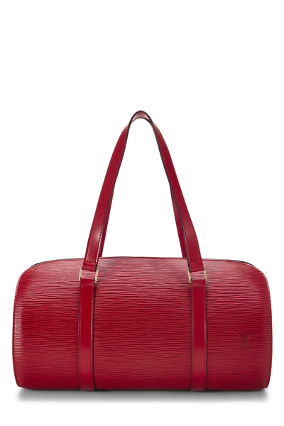 Louis Vuitton Red Epi Soufflot & Mini Set
