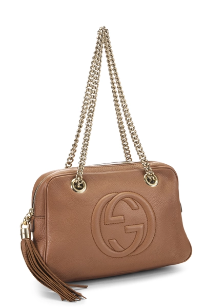 Gucci Brown Leather Soho Chain Shoulder Bag — photo 2