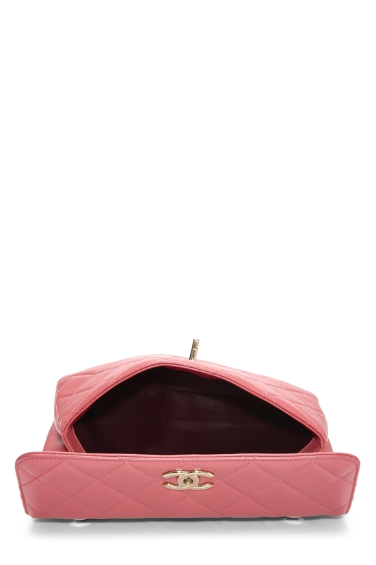 Pink Quilted Lambskin Trendy 'CC' Flap, , large image number 5