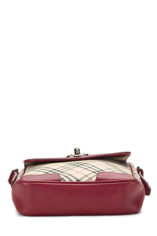 Burgundy House Check Jacquard Crossbody Small, , large image number 4