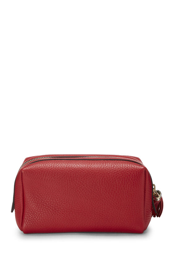 Red Leather Soho Pouch, , large image number 2