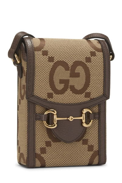 Gucci Brown Jumbo GG Canvas Crossbody Bag Mini — photo 2