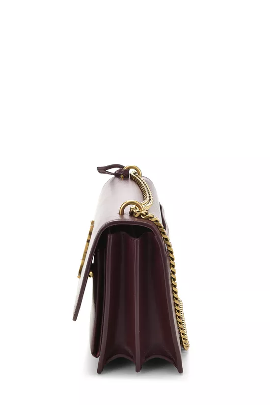Burgundy Calfskin Sunset Bag Medium, , large image number 2