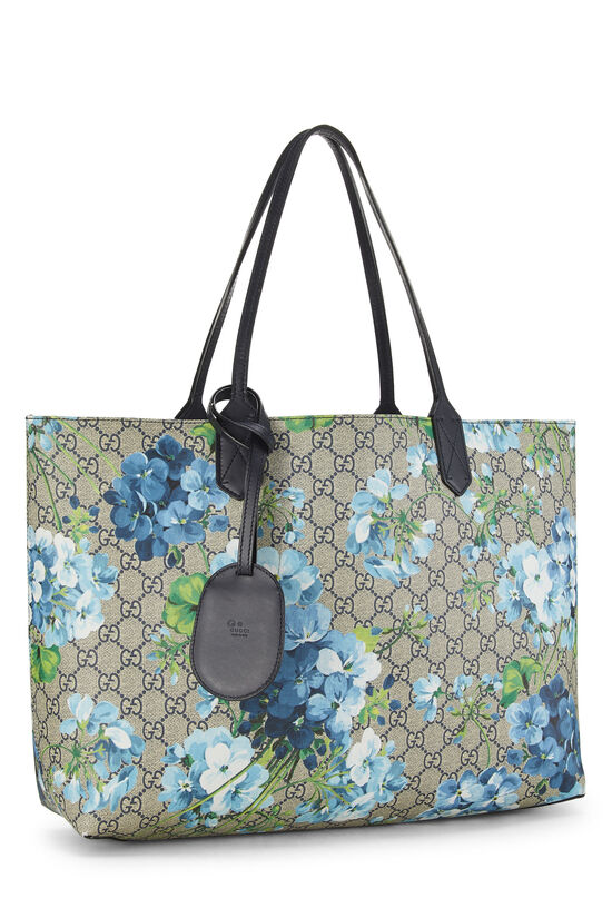 Blue GG Blooms Supreme Canvas Reversible Tote , , large image number 2