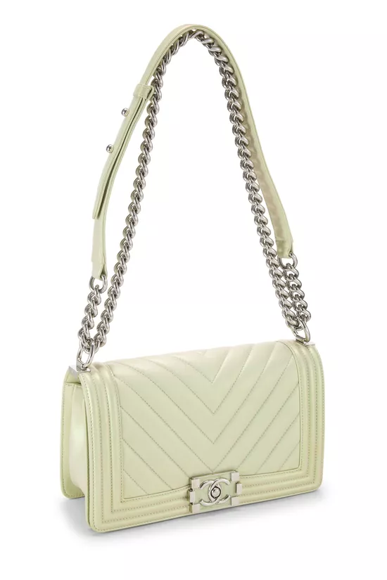 Iridescent Green Chevron Boy Bag Medium, , large image number 1