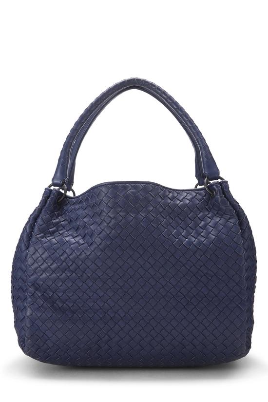 Purple Intrecciato Leather Parachute Bag Medium, , large image number 0