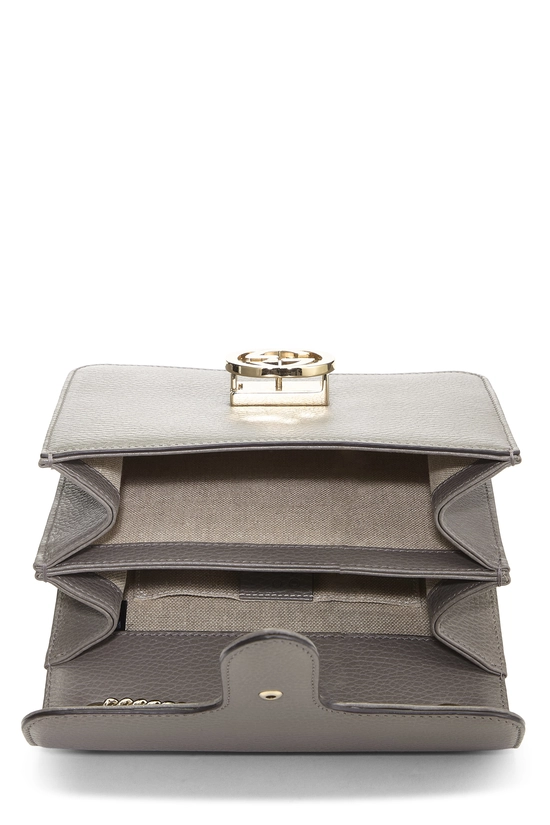 Grey Leather Interlocking Crossbody Small, , large image number 5
